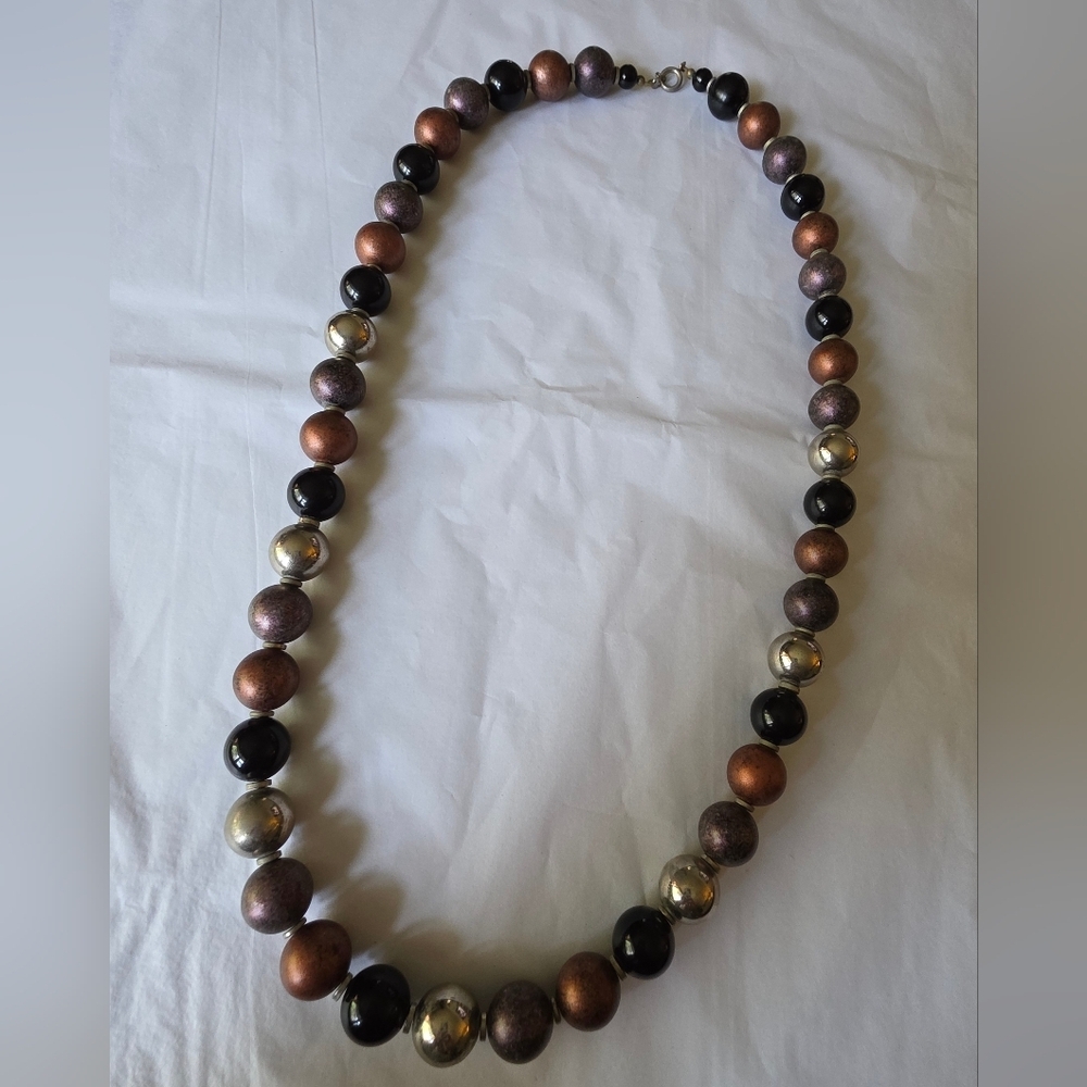 Vintage 1950s–60s “Japan” Beaded Necklace – 30”